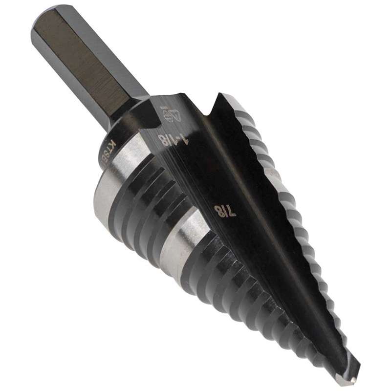 2 Step Drill Bit, 7/8" to 1 1/8", Double Fluted